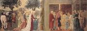 Piero della Francesca The Discovery of the Wood of the True Cross and The Meeting of Solomon and the Queen of Sheba (mk08) Sweden oil painting artist